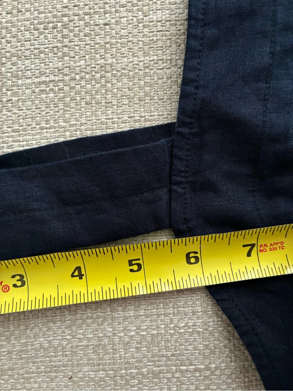 Quince Jumpsuit Women’s Small 100% European Linen Square Neck Jumpsuit Navy